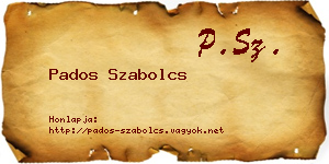 Pados Szabolcs névjegykártya